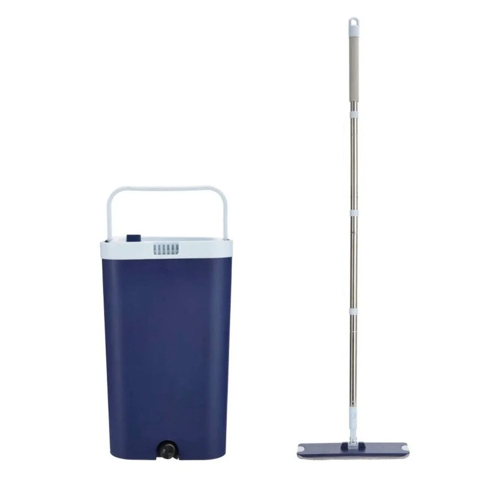 Casabella Clean Water Flat Mop Bucket System- Microfiber Mop All In 1- BRAND NEW